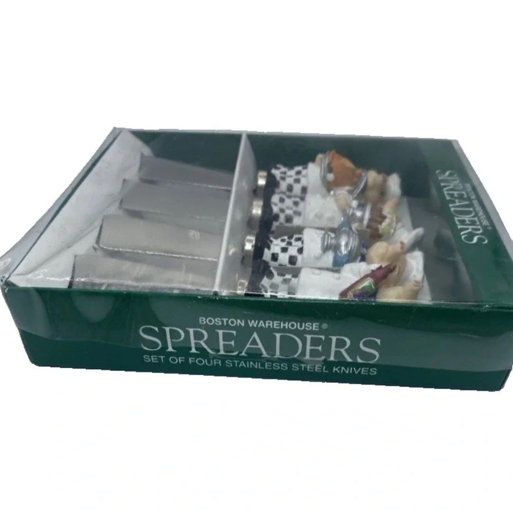 Boston Warehouse French Pig‎ Chef Spreaders Set of (4) New In Box